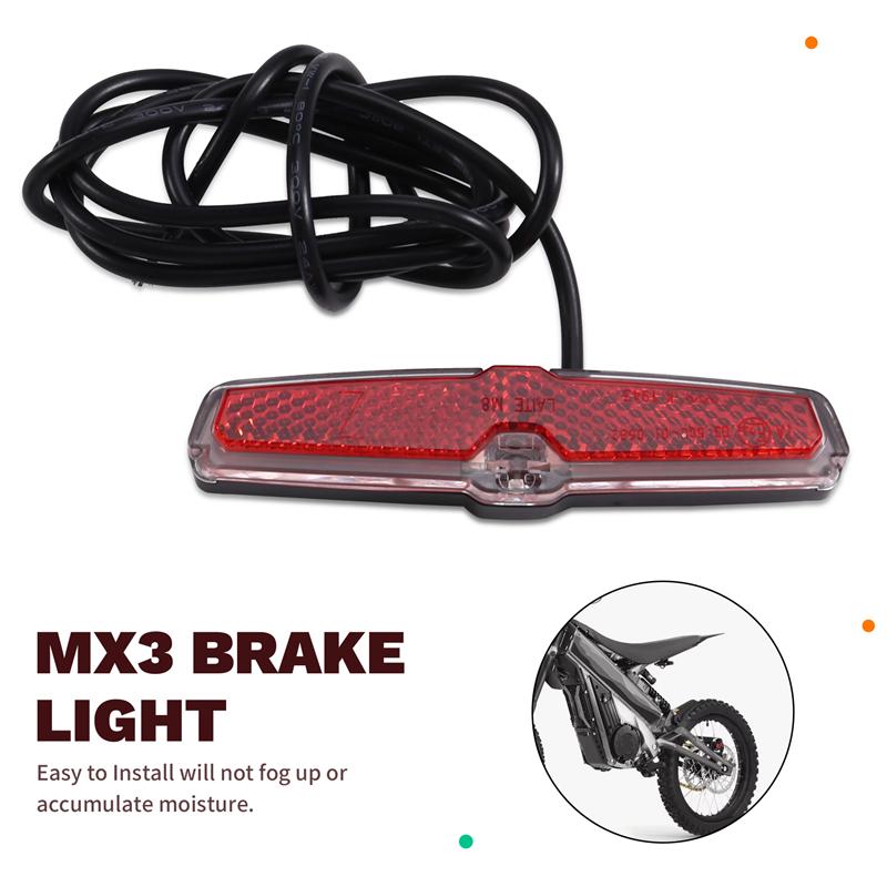 NEW-Electric Bike Scooter Motorcycle Waterproof Rear Reflector Tail Light Lamp Taillight For Talaria Sting MX3 MX4 MX5