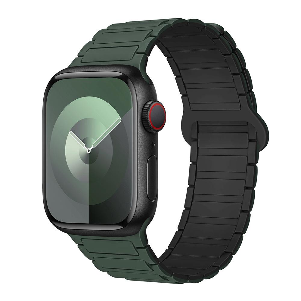 For Apple Watch Straps: 1-11 Generations / Ultra3 / SE3 Second Generation - Three-bead Silicone Magnetic Adhesive Straps