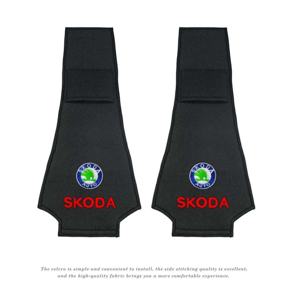 2025 New Car Headrest Cover Auto Seat Headrest Cushion Neck Pillow Case for Skoda Octavia Fabia Rapid Yeti Kodiaq Superb Octavia