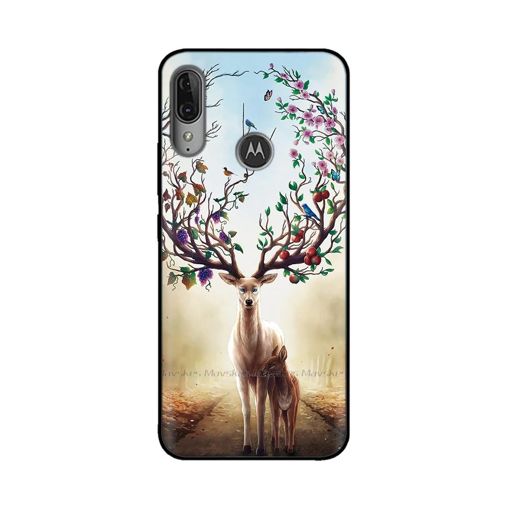 For Moto E6 Plus Case Soft Black Silicone Phone Back Cover For Motorola Moto E6 Play E6s 2020 MotoE6 Plus Case Cover Coque Funda
