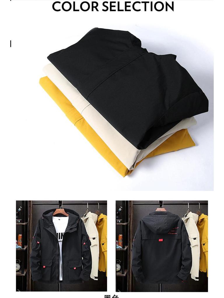 Pánská módní pracovní bunda nadměrné velikosti na jaro/podzim 2019