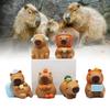 Adorable Capybara Figurine Cute Chubby Water Pig Creative Pvc Collectible Model Set