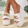 2025 New Women Wedge Sandals Casual Platform Slides Women Fashion Leisure Sandals Luxury Soft High Heels Shoes Zapatos De Mujer
