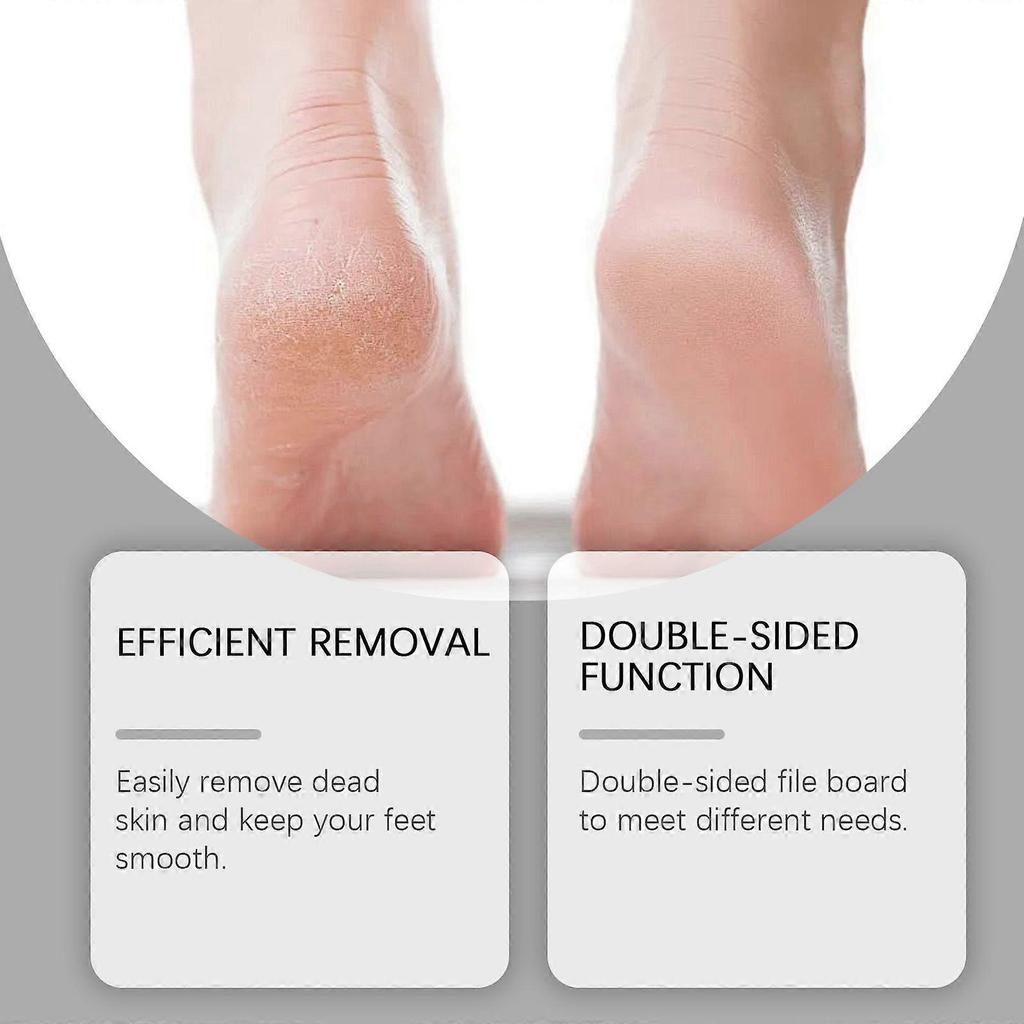 Double-Sided Stainless Steel Foot File Pedicure Tool for Callus Removal and Smooth Feet
