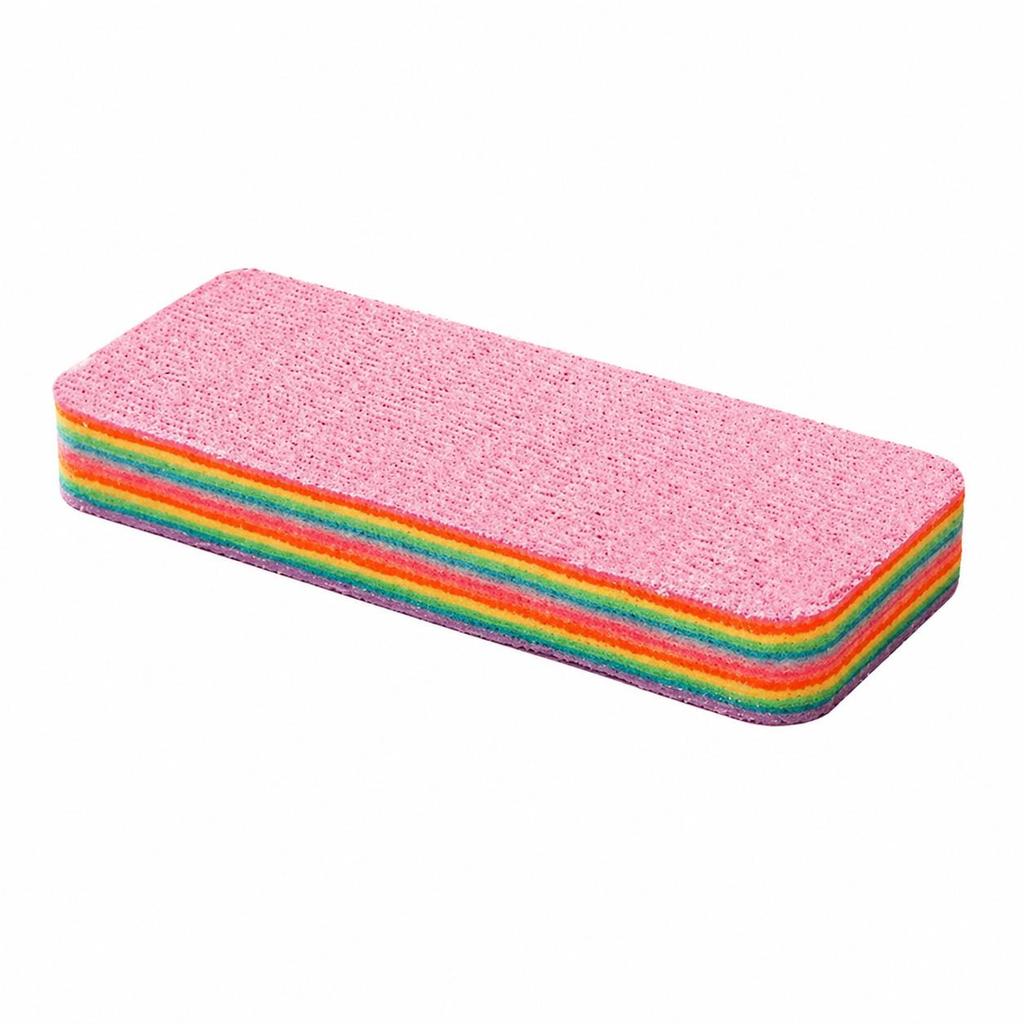 Tearable Multi-layer Rainbow Cleaning Cloth: Easy Oil & Stain Removal, No Shedding, Perfect for Kitchen Use