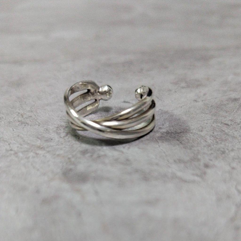 Used PHILIPPE AUDIBERT CRAIG 3 Silver Cross Ring