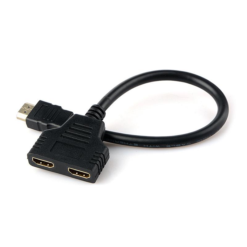 Hdmi Splitter Cable Male To Dual Hdmi 2 Female Y Splitter Adapter In Hdmi Hd Led