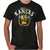 Vintage Kansas KS Classic Travel Souvenir Womens or Mens Crewneck T Shirt Tee