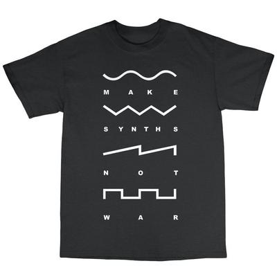 NEW Make Synths Not War T-shirt Synthesiser Analogue Retro Roland S TO 5XL