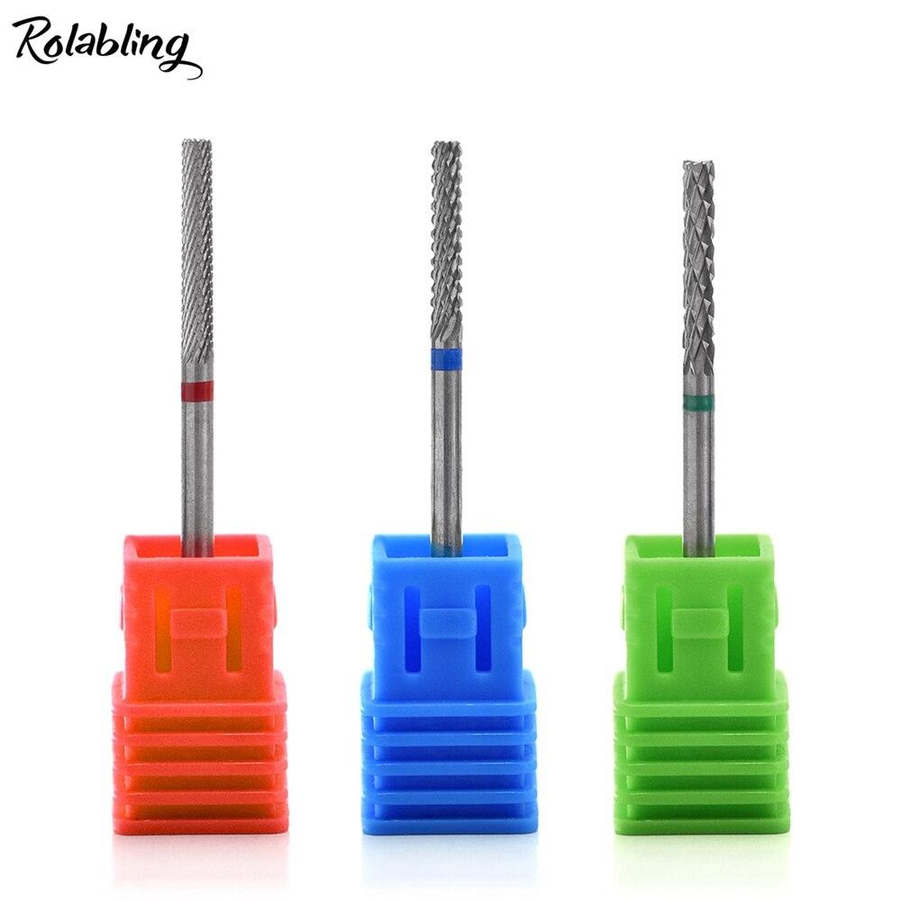 kads 15 Sizes Diamond Milling Cutters Manicure Nail Drill Bits Elecric Machine Polishing UV Gel Cuticle Bit Pedicure Nails Accessories