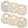 GoUseGo Baby Bibs for Set of Quadruple Gauze with Large Stylish Cotton Bibs for Nursing Baby Baby Shower Gift Girls, 6, Ruffles, Size, Newborns, Bibs,