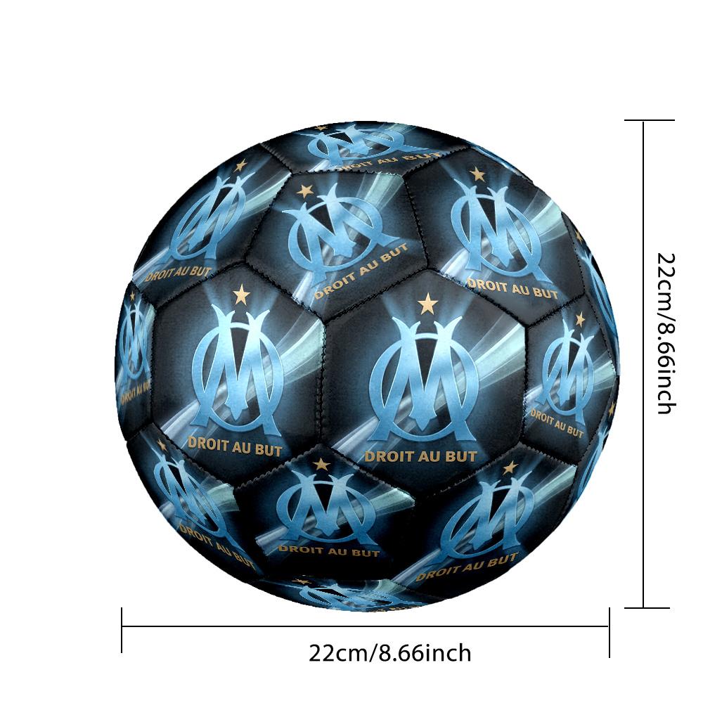 Olympique Lyonnais FC Size 5 Standard Football Durable Training Match Soccer Ball for Adult Outdoor Sports