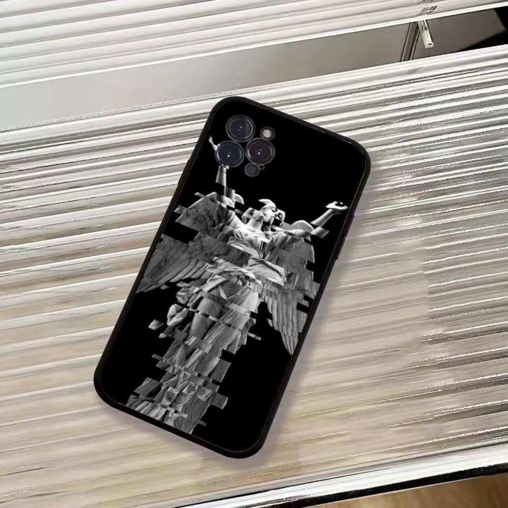 R-Renaissance art Painting Phone Case For iPhone 17,16,15,14,13,12,11 Plus,Pro Max,XS,Soft Black Cover