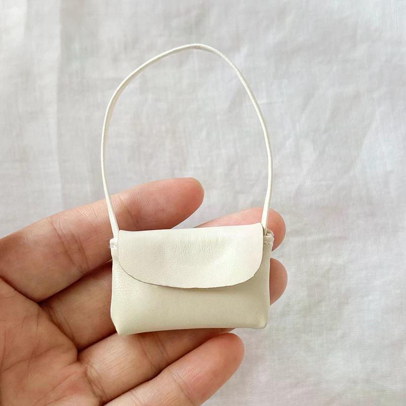 New 15-17cm Doll Handbag Lady Leather Bag PU Leather Purse Accessories Dollhouse Decoration Pretend Play Toy