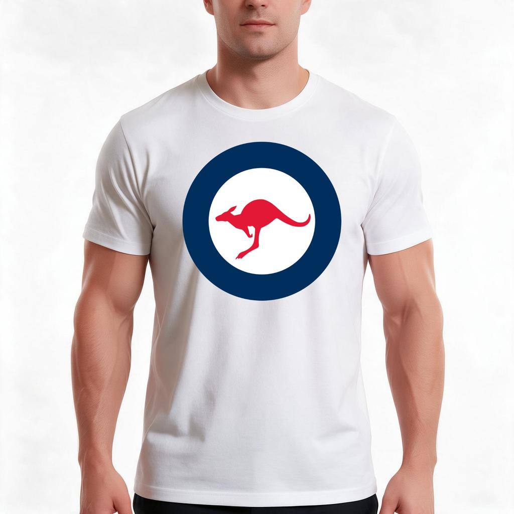 Raaf Royal Australia Air Force Roundel Rondel Kangaroo Tshirt Summer Casual Cotton Tee Oversized Streetwear Tops 100 Cotton