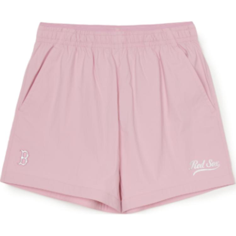 

New MLB Casual Shorts Women s Pink 3FSMV0253-43PKM M