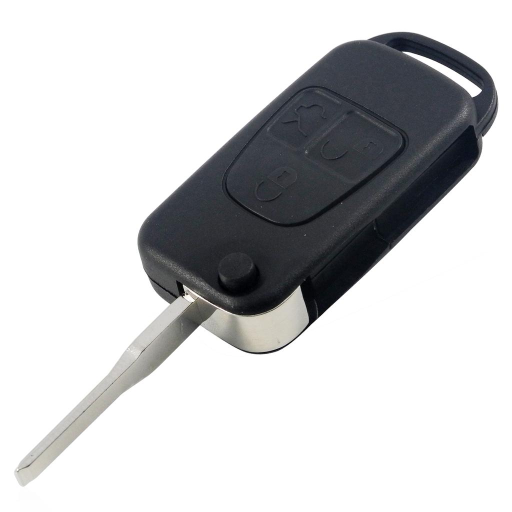 jingyuqin Flip Folding Remote Key shell 1/2/3/4 Button for Mercedes Benz SLK E113 A C E S W168 W124 W202 W203 Auto Car Key Case