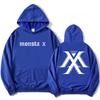 MONSTAX Boy Band Coreana Felpe alla Moda 2025 EP The X Stampa Grafica Felpe a Manica Lunga Autunno Pullover Donna Unisex