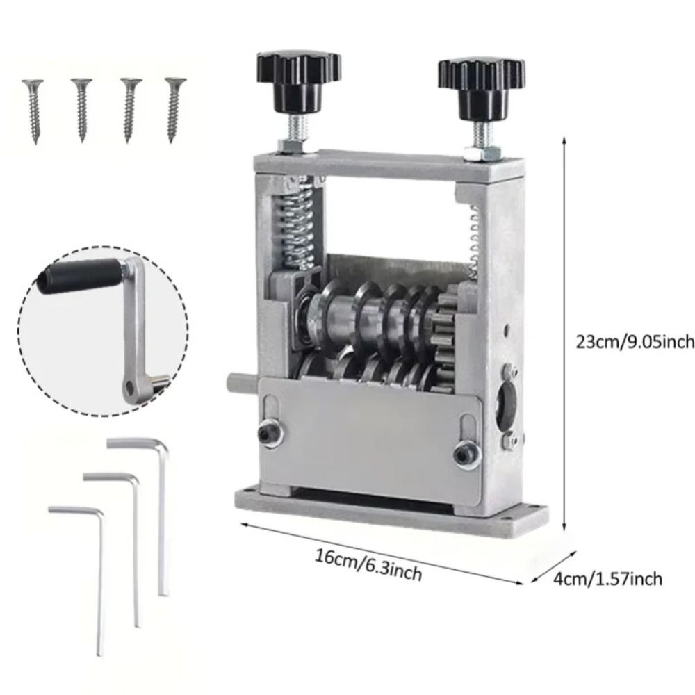 Double Drive Manual Wire Stripping Machine Hand Crank Heavy Duty Copper Wire Stripper Universal Stripping Tool