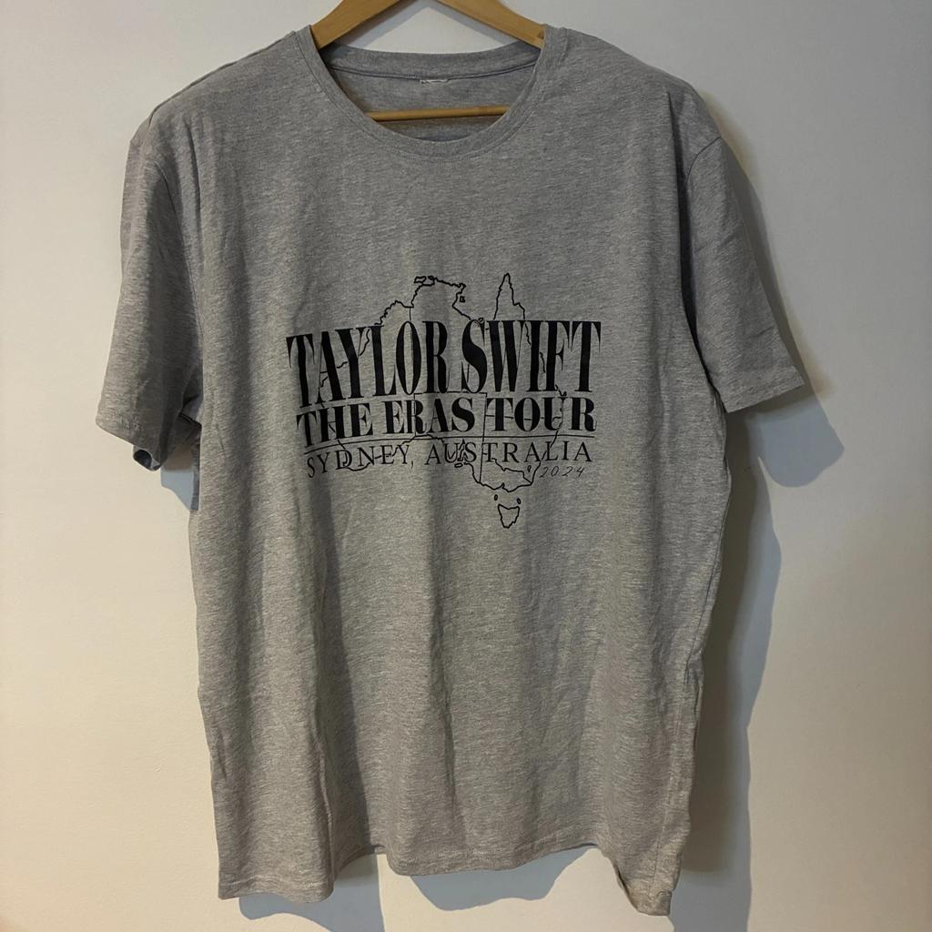 Taylor Swift Eras Tour Sydney Shirt XL Extra Large Grey Australia 2024