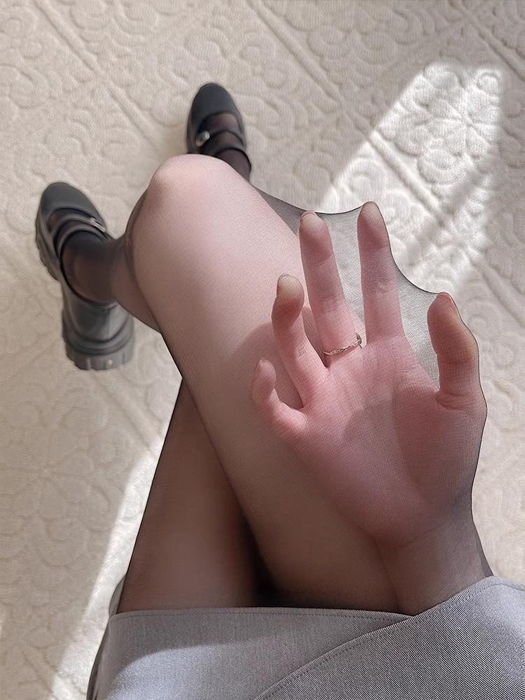 

Женские колготки от солнца мятно-зеленого и румяно-розового цвета - Летние шелковистые матовые леггинсы, осветляющие кожу Transparent PP Bag