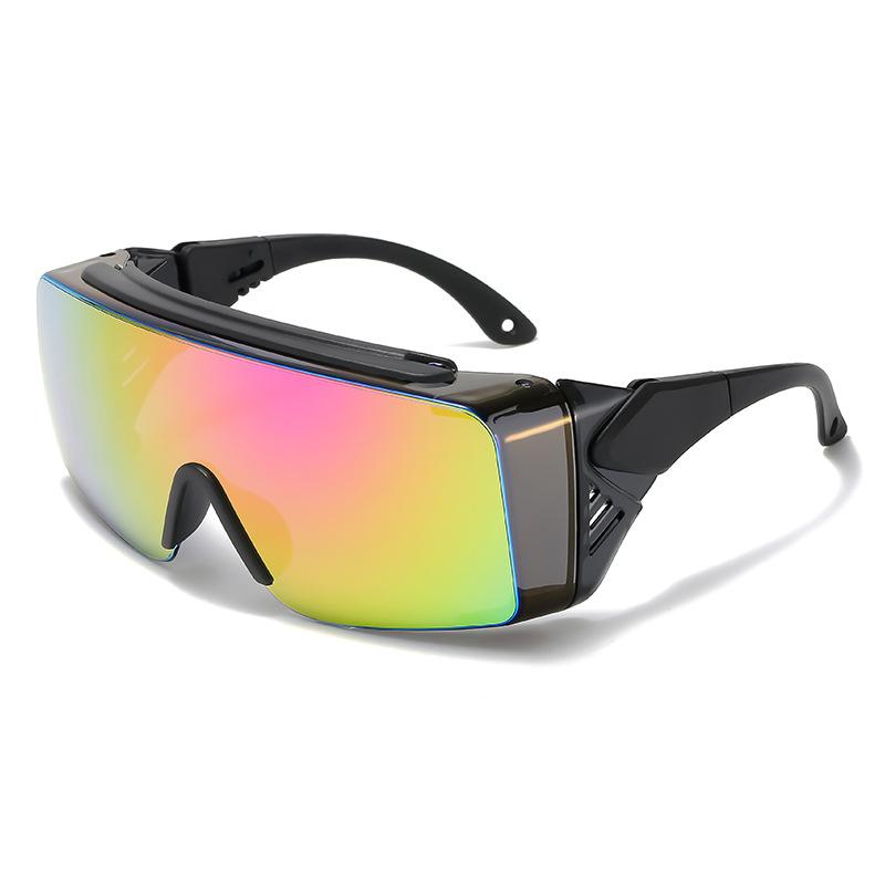 Non-polarized Safe Protection Glasses for Work Telescopic Adjust High Definition Ventilate Windproof Windproof Sunscreen Men Women Goggles