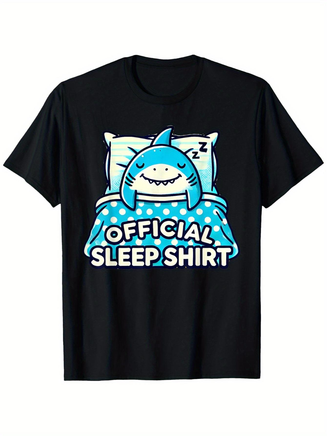 

T-Shirt y2k Shark & Official Sleep Black/White 3XL