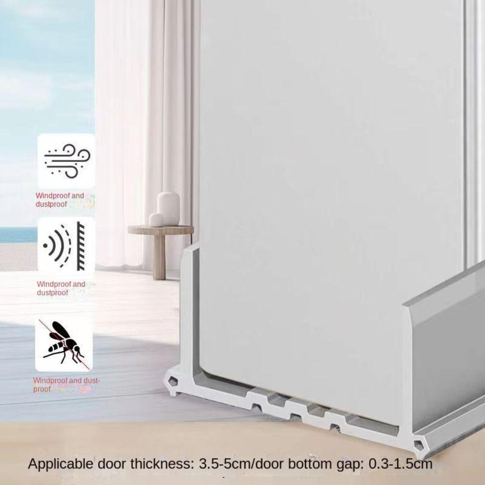 Sound Isolate Bottom Strip 96*5cm PVC Household Weather Gear Long Wear Span Door Seal Indoor Room