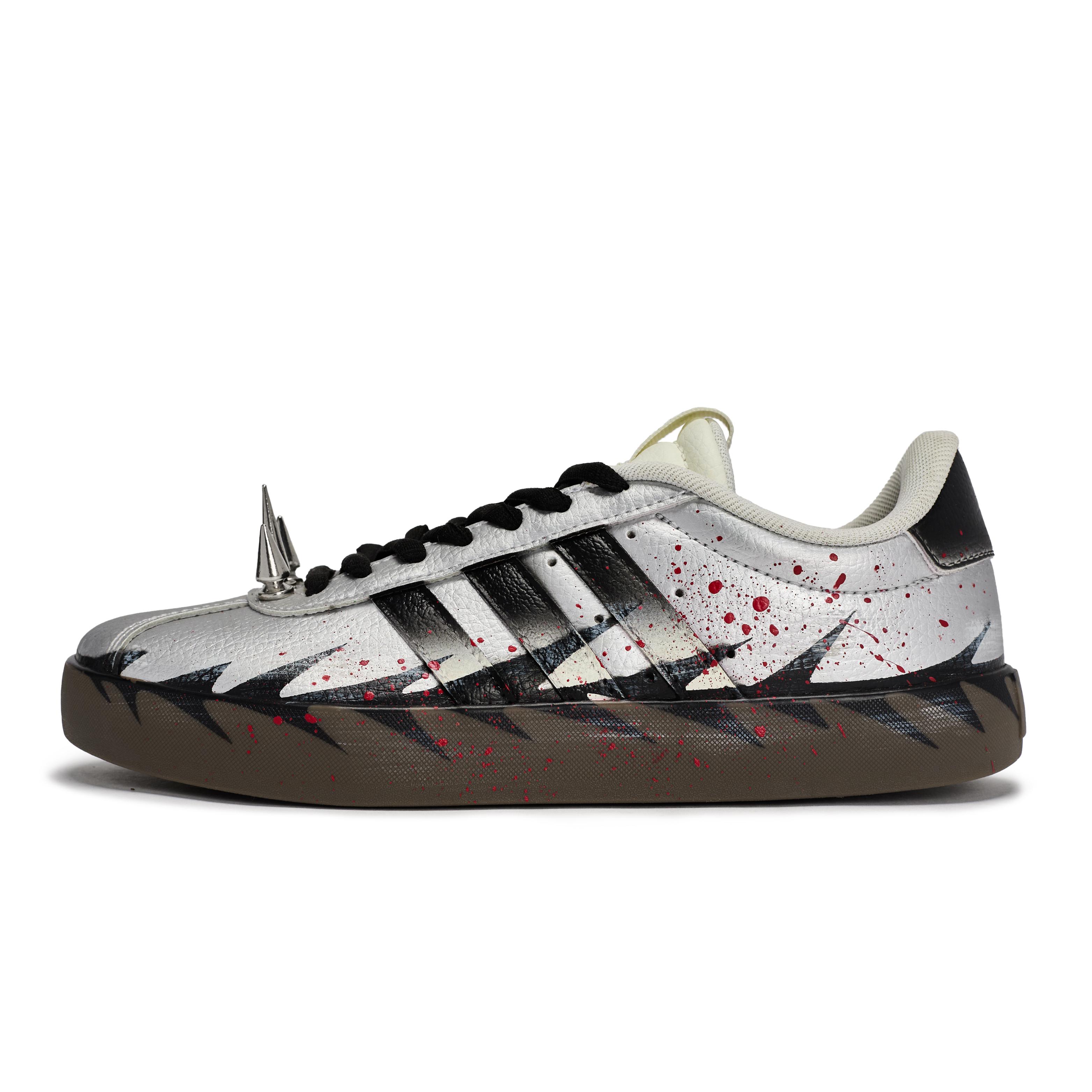 

Adidas VL COURT 3.0 811 Виробництво, Шлях Терну Легкі Низькі Німецькі Армійські Кросівки Унісекс Чорний Червоний Сріблястий JQ7315(Команда80-) 36