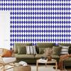 Harlequin Diamonds Wallpaper Blue and White for Living Room and Bedroom 50x1000