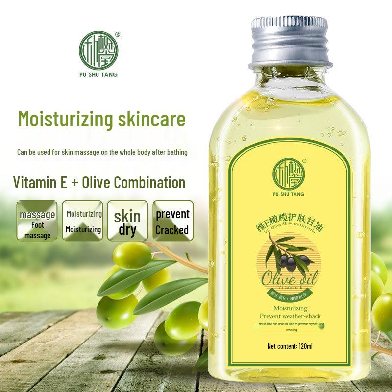 Pusutang Vitamin E Olive Glycerin Foot Rub: Prevents Chapped Skin & Dryness, Moisturizing Skincare Massage.