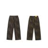 Unisex Retro-Freizeithose mit geradem Bein und Leopardenmuster
