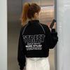 Women's Stand Collar Zipper Sweatshirt - 2022 Autumn/Winter Streetwear Pullover, Korean Style Loose Jacket