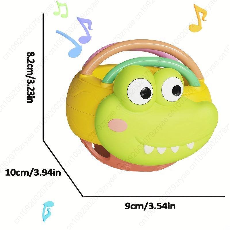 Non-Toxic Colorful Dinosaur Rattle Grip Ball - Safe Abs Sensory For & Toddlers Rattle Sound Durable Shower Gift For Birthdays Christmas