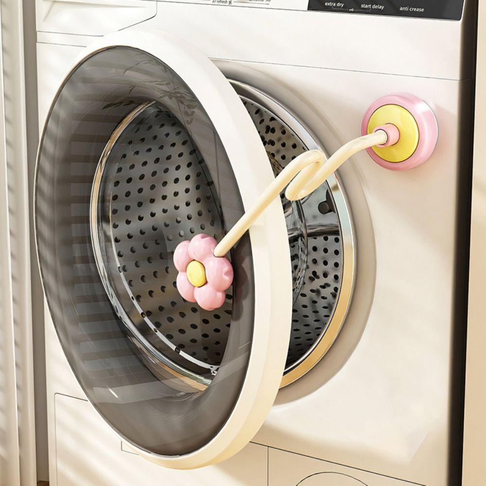 Flower Shape Washing Machine Door Stopper Suction Cup Suction Type Washer Door Holder Laundry Ventilation Mold Preventio