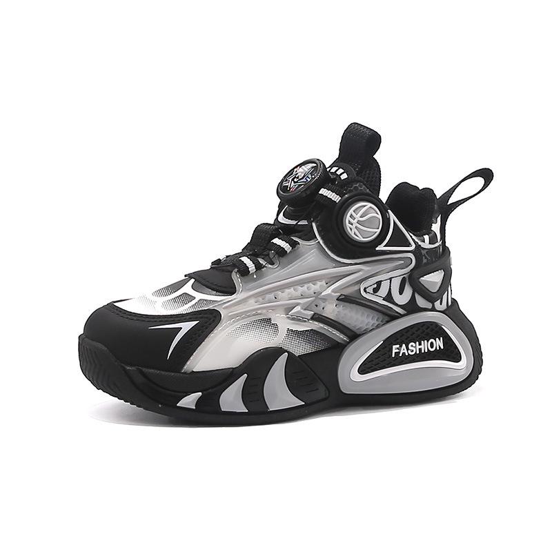 Boys' Winter Fleece-Lined Cotton Basketball Shoes – 2025 Edition