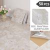 NINETAI Peel And Stick Floor Tile, 50pcs Vinyl Plank Wood Grain Look 11.81in*11.81in/48 Sq.Ft, Kitchen Mats For Floor