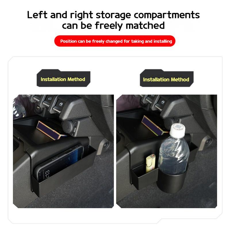 Für Suzuki Jimny JB74/JC74 Modelle 2019-2025 Auto Spezielle Aufbewahrungsbox Stopper Aufbewahrung Getränkehalter Innenzubehör