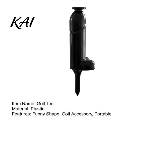 Prank Golf Tee Funny Plastic Tee, Ball Holder, Training for Gag Props Indoor Outdoor Driving Range, Humorous Gift Men Women Golfer Accessories