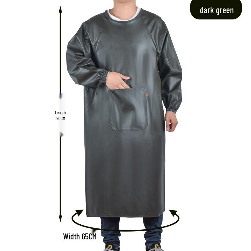 

Bayou Waterproof PU Leather Work Apron with Sleeves