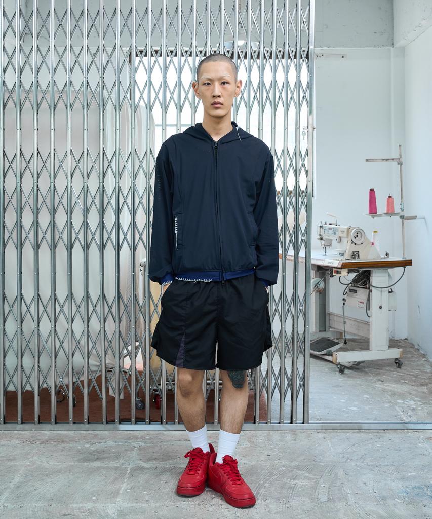 Noscouleurs Ul Mesh Zip Hoodie 02 Black