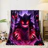 Gengar Haunted Glow Blanket bedroom Blanket for Livingroom Couch lunch break Soft Cozy throw for Friend's festival Gift