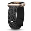 Engraved Leopard for Apple Watch Straps 40mm 44mm 42mm 45mm 41mm 49mm 38mm Silicone Bracelet Series 9 8 7 SE 6 5 4 Ultra2 3 Band