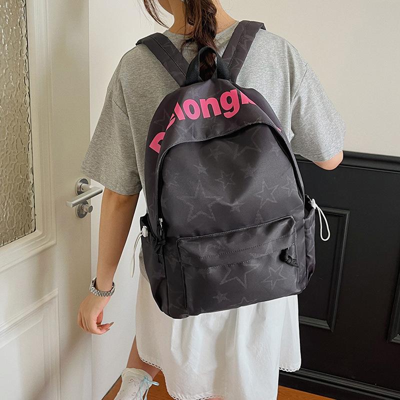 Schoolbag trendy cool schoolbag male high school student fashion Korean version large capacity travel backpack female college student casual computer