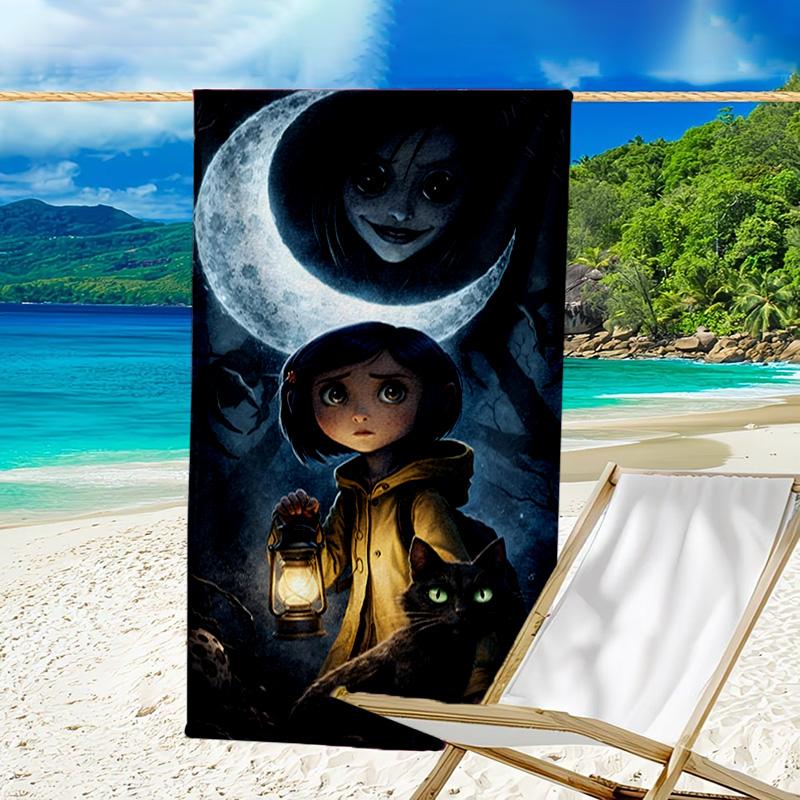 Nighttime Adventure Doll Quick-Dry Microfiber Beach Towel Super Soft & Absorbent for Bath, Beach, Travel Bath Time Accessory, Fan gifts
