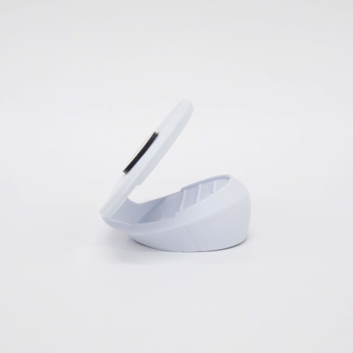 Towa Sangyo Potholder Mitten, Range Partner, Plate Knob with Mount, White, Approx. 7.5 X 4.7 X 4.5 Cm