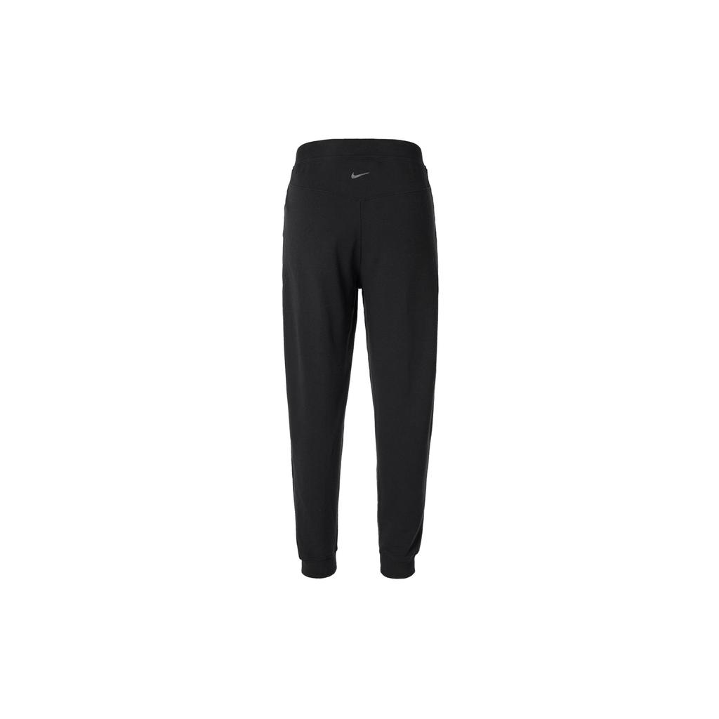 Nike Solid Color Drawstring Long Fitness Pants Women Bottoms Black DN0937-010