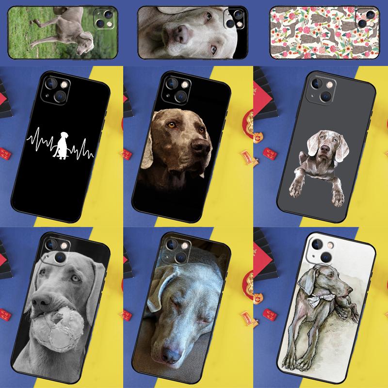 Weimaraner Dog Phone Case For iPhone 15 Pro Max 11 12 13 14 16 Pro Max Mini XR 16e 15 16 Plus Cover Shell
