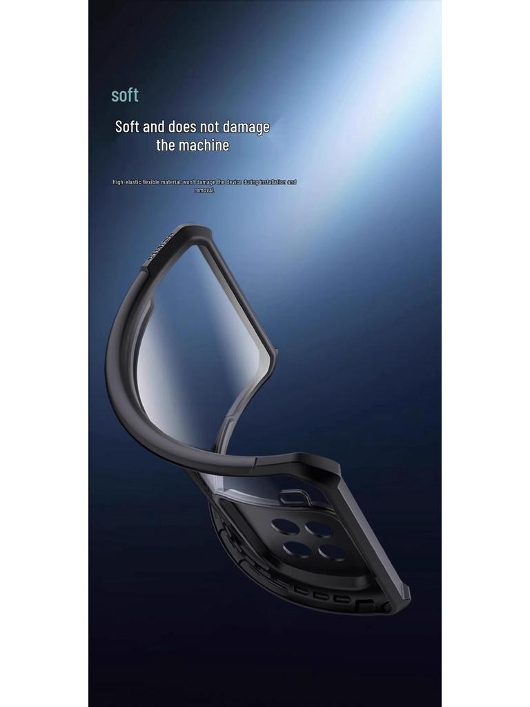 Xundi Silikon Anti-Fall Vollabdeckung Transparente Hülle für Xiaomi 15T/15T Pro