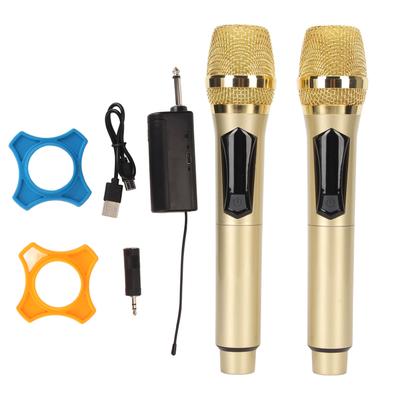 Bezdrátový dynamický mikrofon Dobíjecí Automatické párování Univerzální ruční Karaoke mikrofon pro řeč Svatba Večírek Zpěv